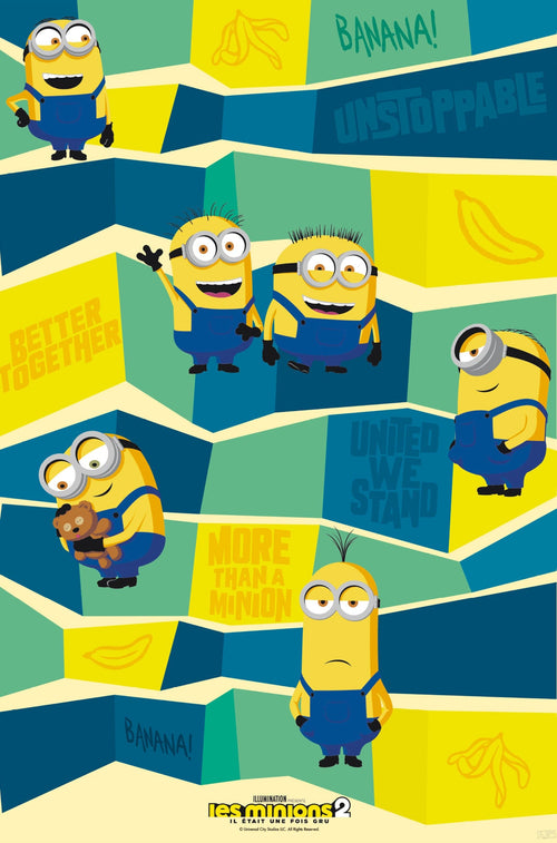 Minions Minions Everywhere Poster 61X91 5cm | Yourdecoration.nl