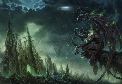 World Of Warcraft Illidan Stormrage Poster 91 5X61cm | Yourdecoration.nl