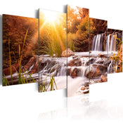 Artgeist Autumns Valley Canvas Painting 5 Piece | Yourdecoration.com