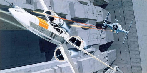 Komar Star Wars Classic RMQ X Wing vs TIE Fighter Vlies Fotobehang 500x250cm 10 banen | Yourdecoration.nl