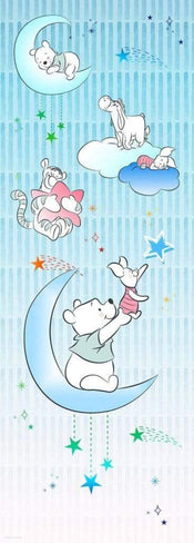 Komar Winnie Pooh Piglet and Stars Vlies Fotobehang 100x280cm 2 banen | Yourdecoration.nl