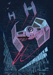 Komar Star Wars Classic Concrete TIE Fighter Vlies Fotobehang 200x280cm 4 banen | Yourdecoration.nl