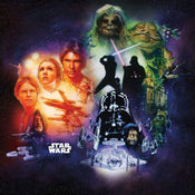 Komar Star Wars Classic Poster Collage Vlies Fotobehang 250x250cm 5 banen | Yourdecoration.nl