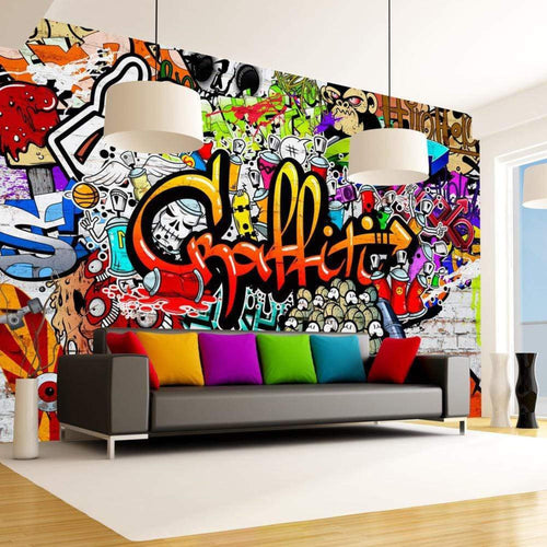 Artgeist Colorful Graffiti Vlies Fotobehang Sfeer | Yourdecoration.nl