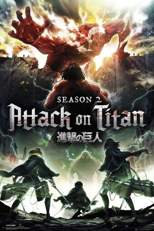 GBeye Attack on Titan Season 2 Key Art Poster 61x91,5cm | Yourdecoration.nl