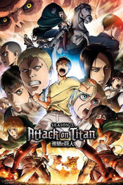 GBeye Attack on Titan Season 2 Collage Key Art Poster 61x91,5cm | Yourdecoration.nl