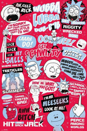 GBeye Rick and Morty Quotes Poster 61x91,5cm | Yourdecoration.nl
