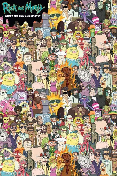 GBeye Rick and Morty Where Are Rick and Morty Poster 61x91,5cm | Yourdecoration.nl