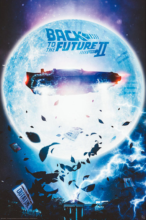 Gbeye Gbydco064 Back To The Future Flying Delorean Poster 61X91,5cm | Yourdecoration.nl