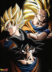 Gbeye GBYDCO092 Dragon Ball Goku Transformations Poster 38x52cm | Yourdecoration.nl