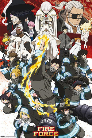 Gbeye GBYDCO110 Fire Force Key Art Season 2 Poster 61x 91-5cm | Yourdecoration.nl