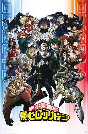 gbeye gbydco243 my hero academia class 1 a vs 1 b poster 61x91 5cm | Yourdecoration.nl