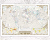 GBeye World Map Tripel Poster 50x40cm | Yourdecoration.nl