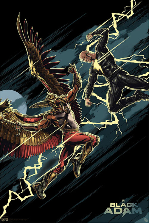 gebeye gbydco071 dc comics black adam vs hawkman poster 61x91 5cm | Yourdecoration.nl