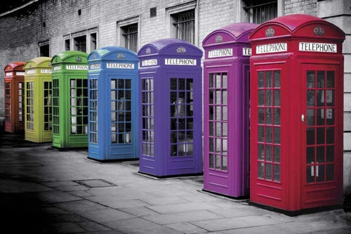 Grupo Erik GPE4719 Phone Boxs London Phone Box Poster 91,5X61cm | Yourdecoration.nl