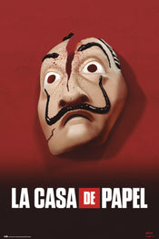 Grupo Erik GPE5322 La Casa De Papel Mascara Poster 61X91,5cm | Yourdecoration.nl