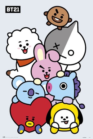 Grupo Erik GPE5357 Bt21 Characters Poster 61X91,5cm | Yourdecoration.nl