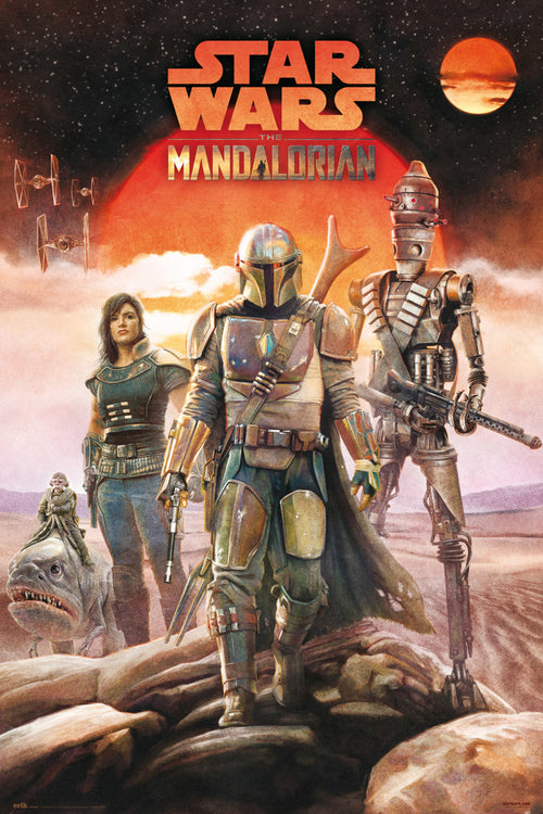 Grupo Erik GPE5366 Star Wars The Mandalorian Crew Poster 61X91,5cm | Yourdecoration.nl