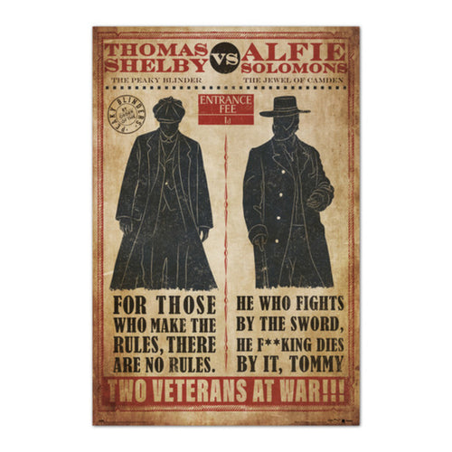 Grupo Erik GPE5591 Peaky Bilnders Thomas Vs Alfie Poster 61X91,5cm | Yourdecoration.nl