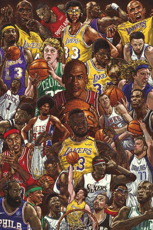 Grupo Erik Gpe5676 Basketball Superstars Poster 61x91 5cm | Yourdecoration.nl