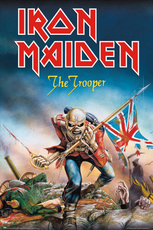 grupo erik gpe5705 iron maiden the trooper poster 61x91,5cm | Yourdecoration.nl