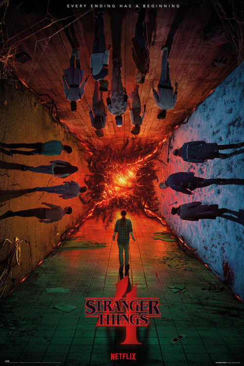 grupo erik gpe5755 stranger things teaser season 4 poster 61x91 5cm | Yourdecoration.nl