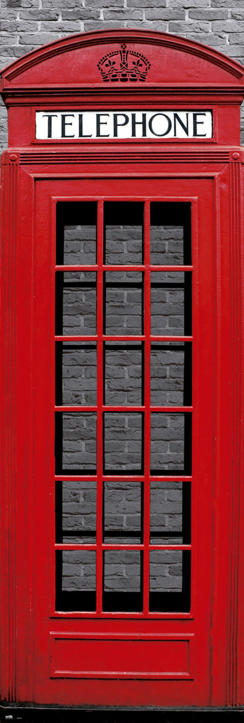 Grupo Erik PPGE8018 London Phone Box Poster 53X158cm | Yourdecoration.nl