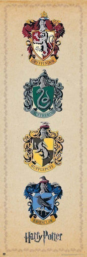 Grupo Erik PPGE8032 Harry Potter House Crests Poster 53X158cm | Yourdecoration.nl