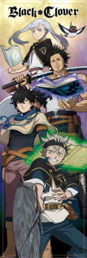 grupo erik ppge8100 black clover poster 53x158cm | Yourdecoration.nl