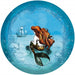 Komar Ariel Dreaming Zelfklevend Fotobehang 128x128cm Rond | Yourdecoration.nl