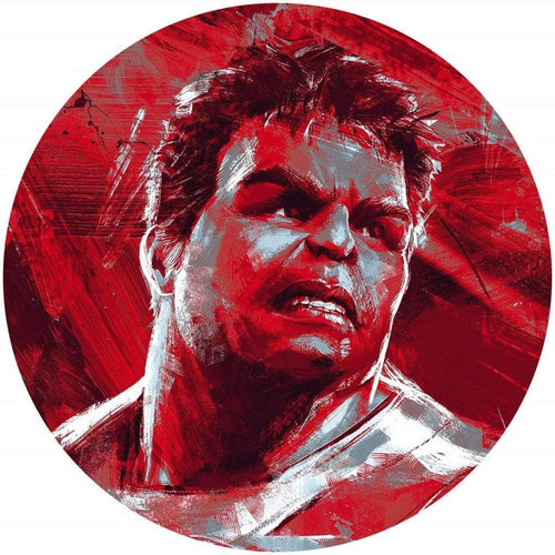 Komar Avengers Painting Hulk Zelfklevend Fotobehang 125x125cm Rond | Yourdecoration.nl