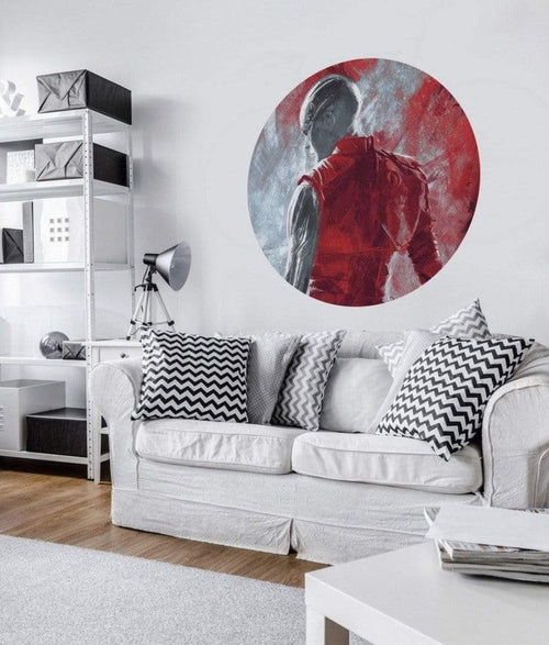 Komar Avengers Painting Nebula Zelfklevend Fotobehang 128x128cm Rond Sfeer | Yourdecoration.nl