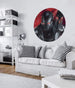 Komar Avengers Painting War Machine Zelfklevend Fotobehang 125x125cm Rond Sfeer | Yourdecoration.nl