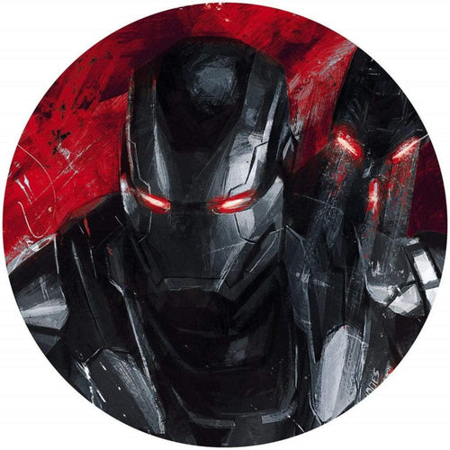 Komar Avengers Painting War Machine Zelfklevend Fotobehang 125x125cm Rond | Yourdecoration.nl