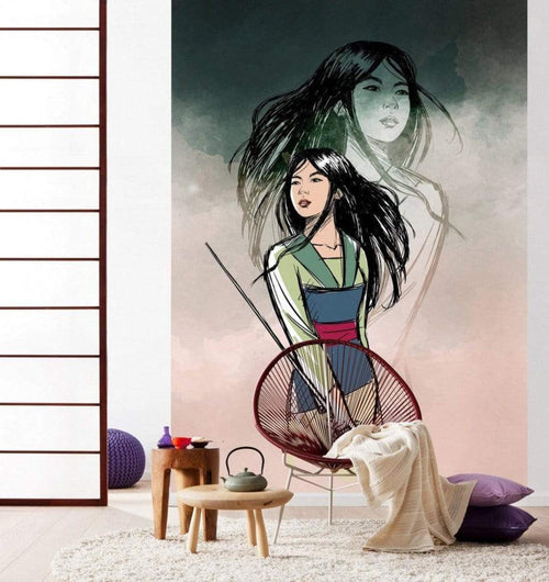 Komar Brave Mulan Vlies Fotobehang 200x280cm 4 Banen Sfeer | Yourdecoration.nl