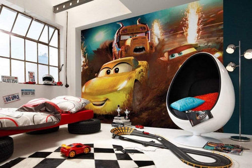 Komar Cars Dirt Track Vlies Fotobehang 350x250cm 7 Banen Sfeer | Yourdecoration.nl