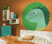 Komar Little Dino Velo Zelfklevend Fotobehang 128x128cm Rond Sfeer | Yourdecoration.nl