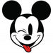 Komar Mickey Head Optimism Zelfklevend Fotobehang 128x128cm Rond | Yourdecoration.nl