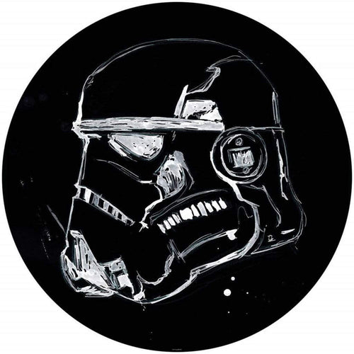 Komar Star Wars Ink Stormtrooper Zelfklevend Fotobehang 128x128cm Rond | Yourdecoration.nl