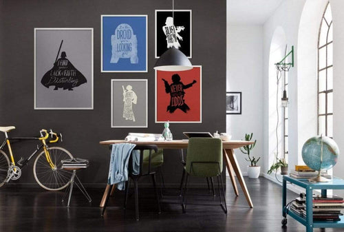 Komar Star Wars Silhouette Quotes Leia Kunstdruk 30x40cm Interieur | Yourdecoration.nl