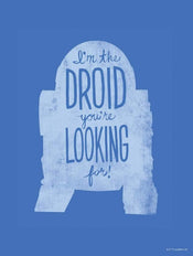 Komar Star Wars Silhouette Quotes R2D2 Kunstdruk 30x40cm | Yourdecoration.nl