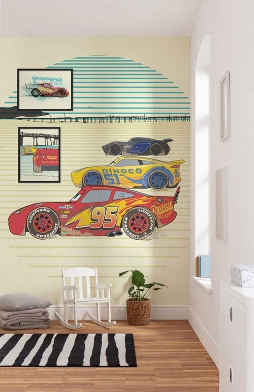 Komar Cars Lightning McQueen Kunstdruk 40x30cm Interieur | Yourdecoration.nl