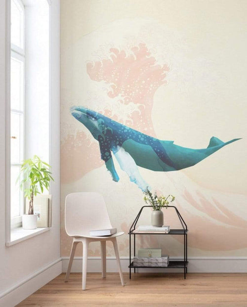 Komar Whale Voyage Vlies Fotobehang 200x280cm 4 Banen Sfeer | Yourdecoration.nl