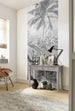 Komar Amazonia Black and White Vlies Fotobehang 100x250cm 1 baan Sfeer | Yourdecoration.nl