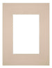 Passe Partout 18x24cm Karton Beige Rand Recht Voorzijde | Yourdecoration.nl