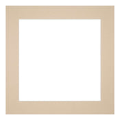 Passe Partout 20x20cm Karton Beige Rand Recht Voorzijde | Yourdecoration.nl