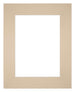 Passe Partout 20x25cm Karton Beige Rand Recht Voorzijde | Yourdecoration.nl