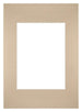 Passe Partout 20x28cm Karton Beige Rand Recht Voorzijde | Yourdecoration.nl