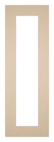 Passe Partout 20x60cm Karton Beige Rand 5cm Recht Voorzijde | Yourdecoration.nl