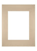 Passe Partout 28x35cm Karton Beige Rand Recht Voorzijde | Yourdecoration.nl